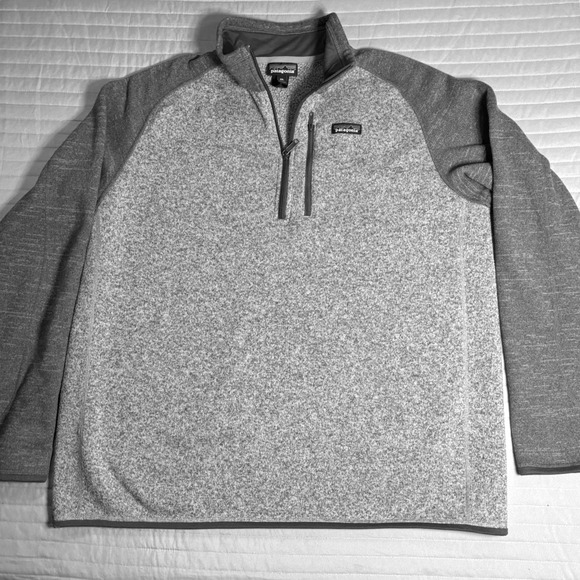 Patagonia Men's Better Sweater® 1/4-Zip Fleece Stonewash Gray Size XXL - Picture 3 of 11